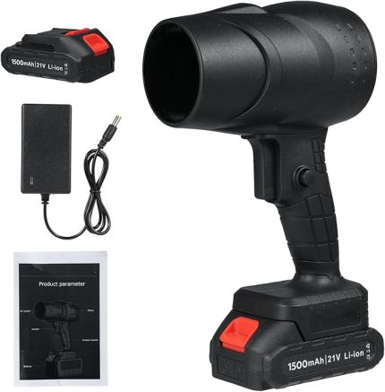 Akülü Toz Üfleyici, 1050W Güçlü Hava Üfleyici Turbo Jet Fan, El Üfleyici Talaş Üfleyici 30M/s Elektrikli Hava Silici Şiddetli Fan Kar Temizleme Hava Kurutucu