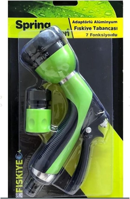 Garden Fıskiye Bahçe Sulama Tabancası Alüminyum 7 Fonksiyonlu Sulama Tabanca