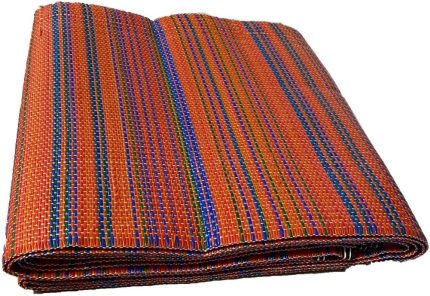 STORE KATLANABİLİR PLASTİK HASIR KİLİM DIŞ MEKAN PİKNİK KAMP SERGİSİ ÇİFT DİKİŞ (Kırmızı, 175 X 270 CM)