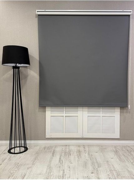 Işık Geçirmez Blackout Stor Perde, Antrasit Gri, 70 x 200