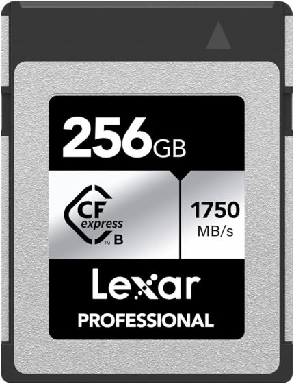 Professional SILVER Serisi 256 GB CFexpress Kart, Tip B CFe Kart, 1750 MB/s'ye kadar Okuma Hızı, PCIe Gen3x2 özellikli CF Kart, DSLR ile uyumlu, XQD Kamera ile Ters (LCXEXSL256G-RNENG)