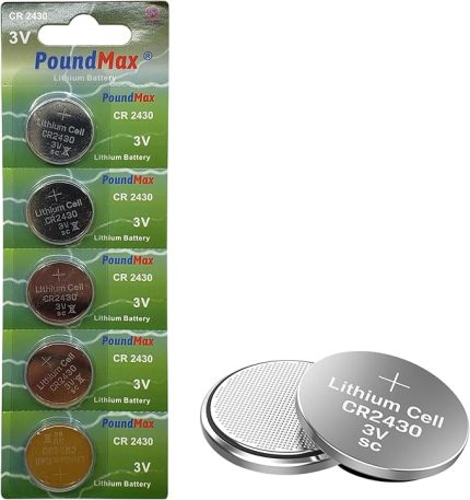 Adet 2430 CR2430 DL2430 3V PoundMax Lityum düğme pil, Uzun raf ömrü, küçük elektronik cihazlar için uzaktan kumandalar, teraziler, akıllı ev cihazları, ölçüm cihazları ve hesap makineleri