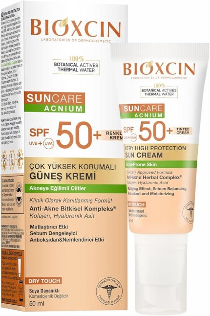 Sun Care Akneye Eğilimli Ciltler Için Renkli Güneş Kremi 50 Spf - Akne, Dry Touch, Mat Tinted