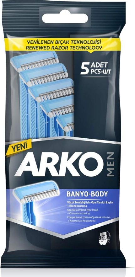 Men Banyo Tıraş Bıçağı, 5'li