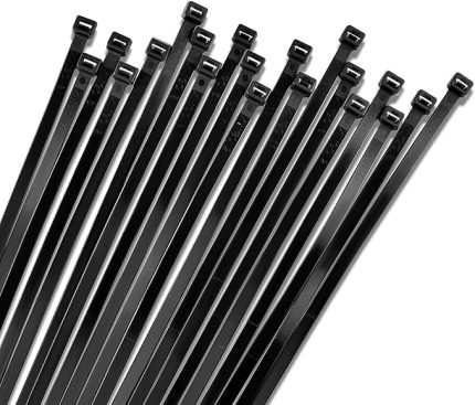 Adet Kablo Bağı Seti, Amerikan Kelepçesi, Cırt Elektrik Kablo Bağı, Dayanıklı ve Çok Yönlü Kullanım için İdeal, Organizasyon ve Düzenleme (Siyah, 2,5x200mm)