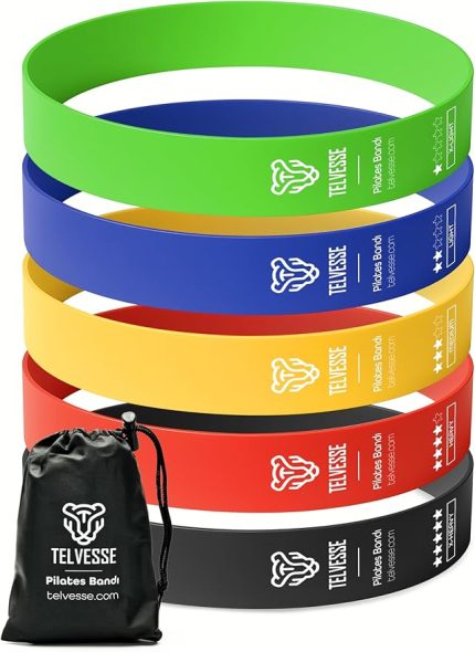 Farklı Direnç Çantalı Latex Pilates Aerobik Egzersiz Squat Lastiği Loop Bant Kapalı Uç Ton