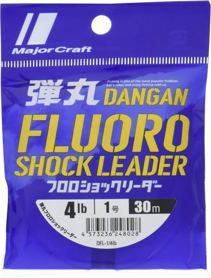 Craft Dangan Fluoro Shock Leader DFL-1.0/0.165mm/4Lb/2.4kg./30mt.