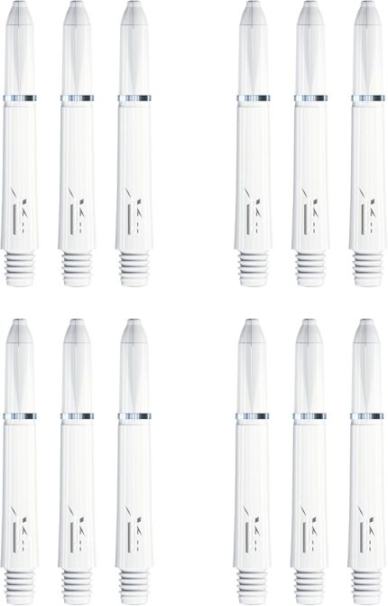 DRAGON TRX Kısa Beyaz Saplar - paket başına 4 set (toplam 12 sap)