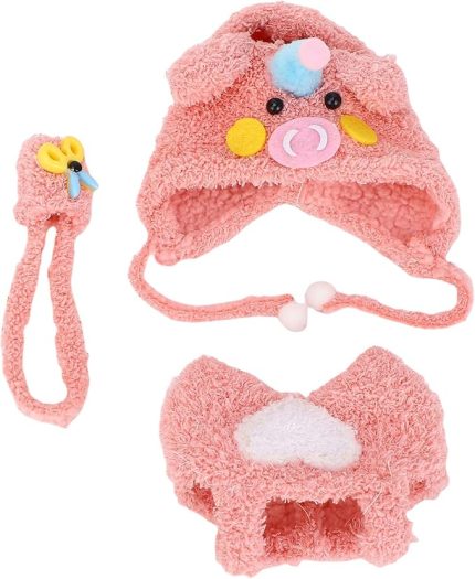 Cm Bebeklerle Uyumlu Bebek Kıyafetleri, Için Set Aksesuar Kıyafet Moda Tulumu Ile Sevimli Piggy Kıyafet