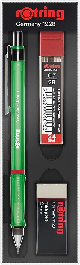 Visuclick Min Silgi 3'lü Okul Seti- 0.7 mm Yeşil