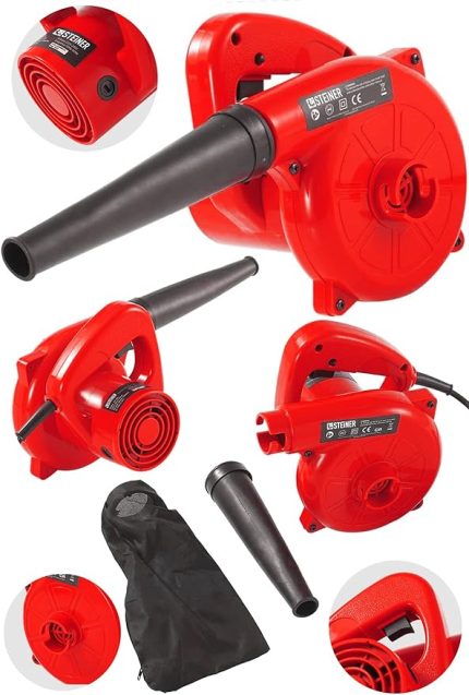 Alman 3000 Watt Hava Kompresörü Elektrikli Devir Ayarlı Hava Körüğü Üfleme Makinası Emme Özellikli - ST0518R215400320