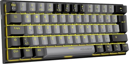Mini T9 Türkçe Q Mekanik Klavye Red Switch Gamer Oyuncu Klavyesi