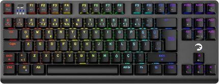 Eva 7 60M Mekanik Kablolu, 2.4Ghz, Bluetooth 3 Mod Blue Switch Türkçe Q Usb Rgb Klavye