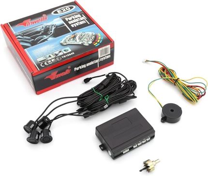 206 ile Uyumlu Araç Park Sensörü Ses İkazlı E20 Siyah Sensör