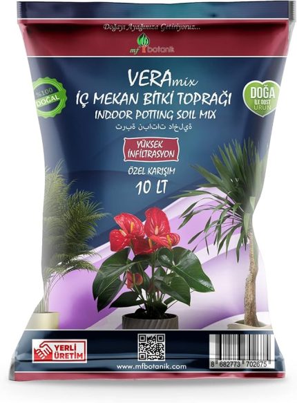 Botanik Vera Iç Mekan Bitki Toprağı 10 Litre Iç Mekan Çiçek Toprağı Toprak Harcı