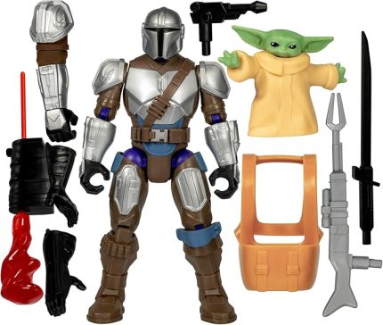 Star Wars™ Mandalorian ve Grogu Özel Karıştır ve Birleştir Deluxe Aksiyon Figürü Seti ve Aksesuarları