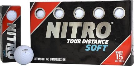 Tour Distance Soft Golf Balls [15-Ball]
