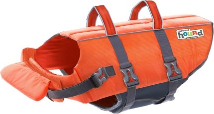 Hound Kyjen 22021 Ripstop Quick Release Easy Fit köpekler için can yeleği, ayarlanabilir, L beden, turuncu