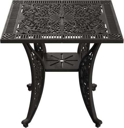 Ferforje Görünümlü Plastik Masa (Siyah)