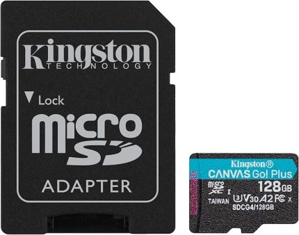 128GB Canvas Go Plus microSD Card | Up to 200MB/s | Class 10, UHS-I, U3, V30, A2 | SDCG4/128GB