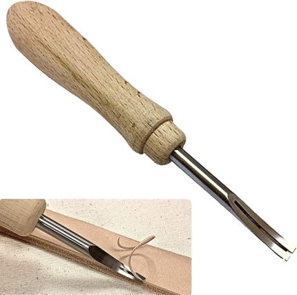 Deri Kenar Düzeltme Linörü, Hakiki Deri Katlık Cüzdan vs. Yapımı için Kenar Yuvarlama Deri Hobi El Aleti (1.2 mm)