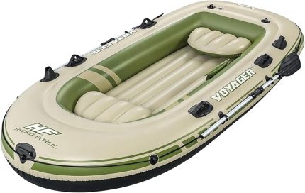 Hydro-Force Voyager X3 Şişme Sal Seti, Şişme Bot, El Pompası, Kürekler, Koltuklar, Araç Gereç Torbası, Taşıma Çantası, Üç Kişilik, Balıkçılık için İdeal
