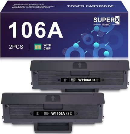 SUPERX HP Lazer MFP 135a 135w 135r 137fnw HP Lazer 107a 107r için HP 106A W1106A Uyumlu 106A W1106A Toner (Çipli)