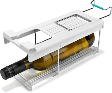 Joseph FridgeStore katlanabilir şişe ve şarap tutucu, buzdolabı rafları için, yer tasarruflu, 26 – 38 cm derinlik için uygun