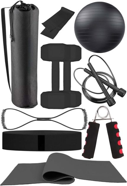 Parçalı Pilates Ve Fitness Seti Pilates Minderi, Dambıl, Squat Band Ve Daha Fazlası!