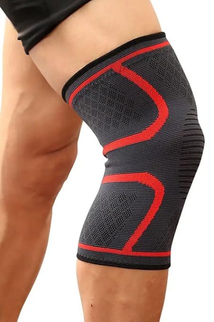Co. Sıkıştırma Özellikli Kaymaz Voleybol Basketbol Yoga Tenis Futbol Rahat Spor Dizlik KIRMIZI XL