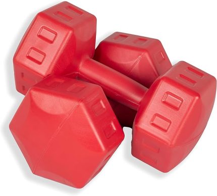 5 Kg Dambıl Seti 5 Kg x 2 Adet Toplam 10 Kg Ağırlık Seti Kırmızı