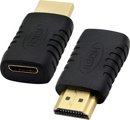 Mini HDMI Dişiden HDMI Erkek Adaptör, Kamera, Bilgisayar Grafik Kartı, Tablet vb. için Mini HDMI Tip C'den HDMI Tipi Dönüştürücü