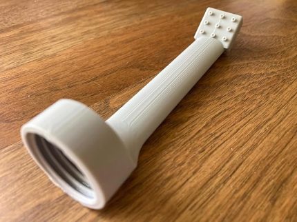 Tuvalet Duşu Taharet Musluğu Portatif Bidet 1 Litre Ve Üzeri Pet Şişeler İçin (Beyaz)