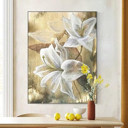 DIY 5D Elmas Boyama Kiti Tam Elmas Zambak Mozaik Kristal Nakış Ev Dekorasyonu El Sanatları Kitleri 60x40 cm