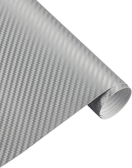 Pazar Hava Kanallı Gri Karbon Araba Kaplama Folyosu 152 cm X 50 Cm