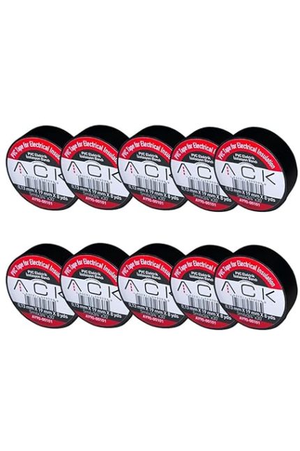 Adet ACK Siyah İzole Bant 0.13X19MMX8YDS