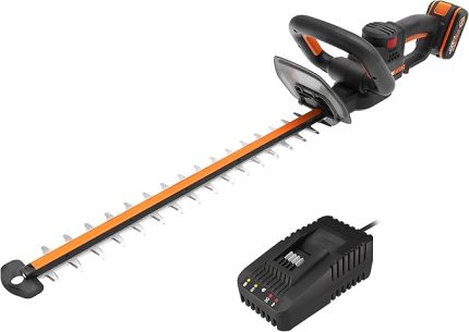 WG263E 20Volt 4.0Ah. Li-ion Tek Akülü 57CM Profesyonel Çit Budama