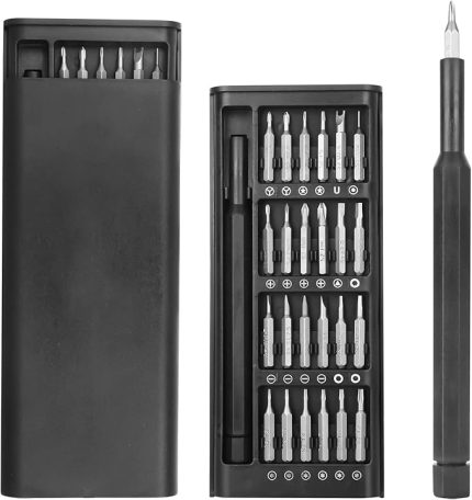 Hassas Mühendis Tornavida Seti, 24 Bit ile 24 In 1 Mini Tornavida Seti, Akıllı Telefon, Oyun Konsolu, Tablet, Gözlük, Saat için Taşınabilir Kutulu Manyetik Hassas Tornavida Seti