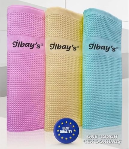 Baskılı 3' lü Orjinal Microfiber Temizlik Bezi