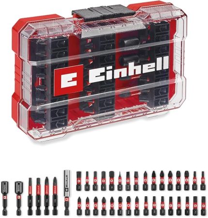 Einhell M-CASE Darbeli Bit Seti – 39 Parça (25 mm Bitler, 50 mm Bitler, Altıgen Lokmalar, 60 mm Bit Tutucu ve Saklama Kutusu Dahil) - 49109210