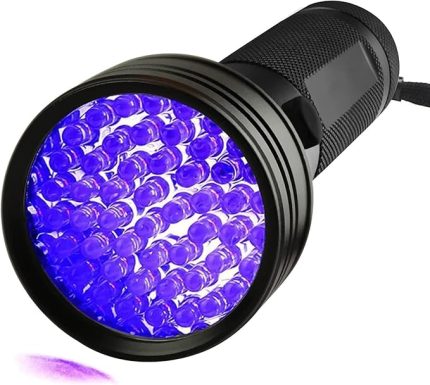 51 LED Mor Işık UV El Feneri Ultraviyole Blacklight
