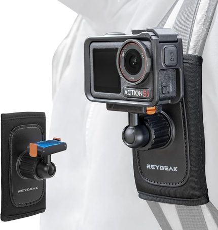 Sırt çantası omuz askısı DJI Osmo Action 5 pro/Action 4/Action 3 için, ayarlanabilir omuz dolgusu, kemer tutucu sabitleme sistemi