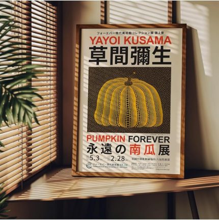 Tanıtım Yayoi Kusama Çerçevesiz Poster, Modern Dekoratif Çerçevesiz Poster, Tablo, YayoiKusama-12, 40 x 50