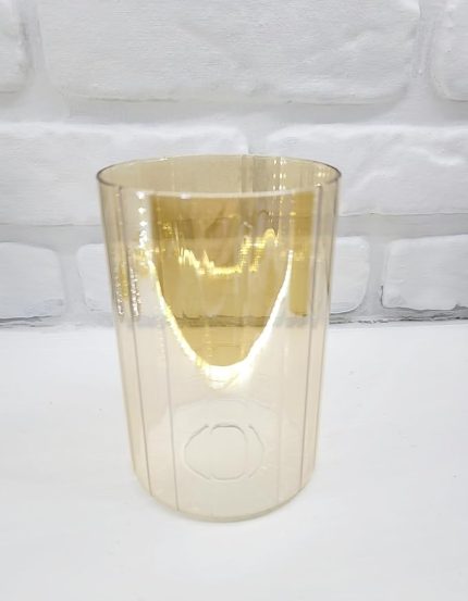 Rengi Çizgili Parlak Boru Cam Avize Şamdan Abajur Camı Yedek Parça 10x15 cm E27 Duya Uygun