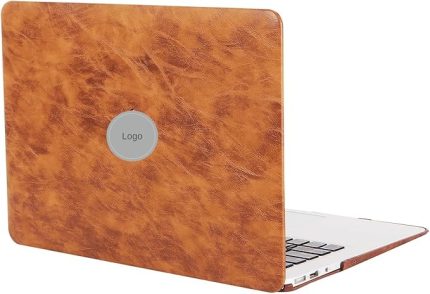 Macbook Air Kılıf 13 inç Deri Leat01 Eski USB Girişli Model 2010-2017 A1369 A1466 ile Uyumlu Kahverengi