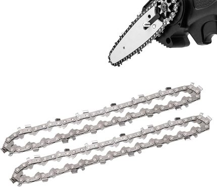 4 inç (4 inç) zincirli testere zinciri, 2 adet testere zinciri, yedek zincir, tüm 4 inç mini zincirli testereler için, 28DL testere zinciri, yedek mini zincir testere, ağaç kesimi için, ahşap