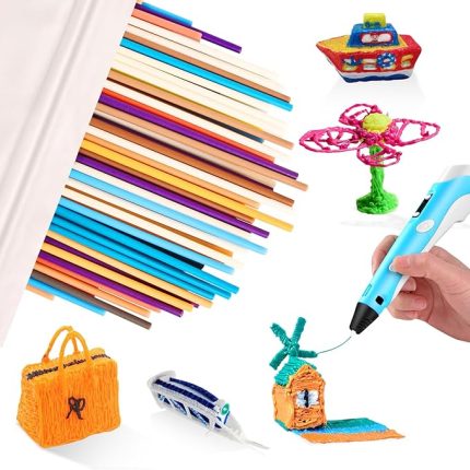 adet 10 renkli 3D Doodler Pen dolum 3Doodler Start 3D kalem filament baskı sıcaklığı PCL 2,5 mm 3D baskı kalem dolum paketleri 3 doodlers Pen için