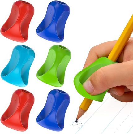 Pencil Grip Pinch Grip, ergonomik yazma yardımı, parlak renkli kalem tutacakları, 6'lı, TPG-12706