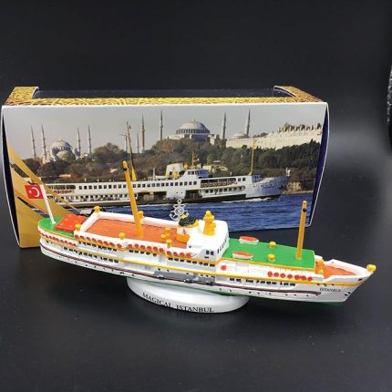 Efsane Vapurları: Paşabahçe ve Fenerbahçe – 15 cm El Yapımı Akrilik Boyama Model Vapur – Tarihi ve Dekoratif Koleksiyon Parçası-İstanbul Temalı Hatıra Hediyelik, Turistik Hediye