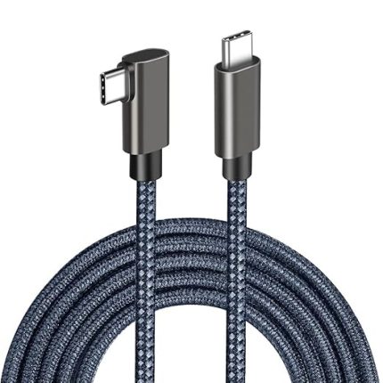 Quest ile Uyumlu Link Kablosu 6mt, 5gbps USB Hızlı Veri Aktarımı, Hızlı Şarj Usb-C, Quest 2 Uyumlu (Type C to Type C)